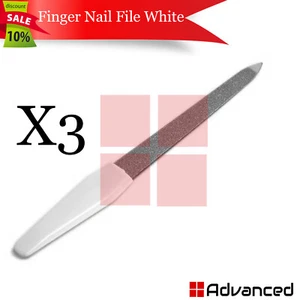 X3 Professional Finger Nail Files Chiropody Metal White Toenail Files Manicure - Picture 1 of 1
