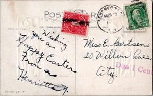 New York Schenectady 1918 numeral duplex Shortpadd so rated violet serifed sl D - Picture 1 of 1