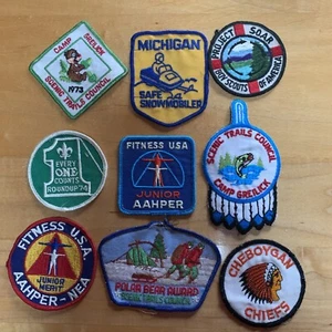 Vintage - Boy Scout Patches - Lot of 9 - Michigan - 1970's - J - Picture 1 of 6