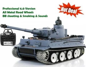 Heng Long Funkferngesteuerte RC Deutscher Tiger PLATIN VOLLMETALL-Rennräder UK - Bild 1 von 7
