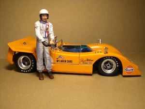 1/18 FIGURE  BRUCE MC LAREN  RACING SUIT  VROOM  PAINTED  FOR  SPARK  CMR  GMP - Picture 1 of 5