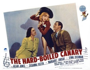 The Hard-boiled Canary Lobby Card Margaret Lindsay Susanna Foster - Old Photo