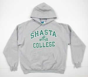 Shasta College Sweatshirt Adult XL Gray Hoodie Champion Sweater Knights X-Large