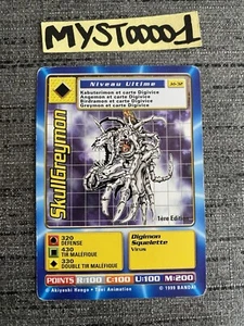 Carte Digimon SkullGreymon Jd-32 1ere Édition Francais Bandai 1999 Occasion - Picture 1 of 4