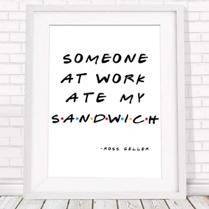 ROSS GELLER QUOTE - Friends Poster Picture Print Sizes A5 to A0 *FREE DELIVERY - Picture 1 of 14