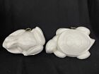 Set Of Two Vintage Abc Italian Bassano  Frog And Turtle White Wall Hanging  3D