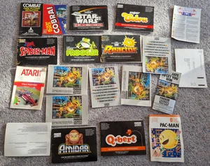 Job Lot of Assorted Atari 2600 Game Manuals and Paperwork - Picture 1 of 5