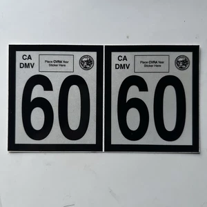 California Commercial Gross Vehicle Weight Sticker 60,000 / 60,000 WEIGHT DMV - Foto 1 di 2