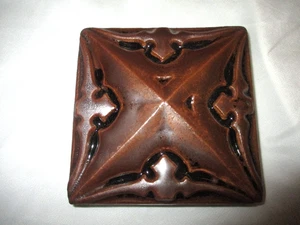 MOTAWI TILEWORKS "Sullivan" tile - 4" X 4" - Louis Sullivan - READ - Picture 1 of 11