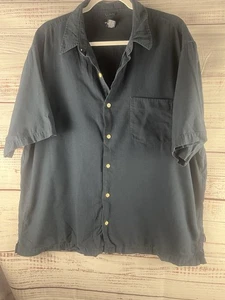 Structure Shirt Men's XXL Blue Short Sleeve Casual 100% Cotton - Picture 1 of 6