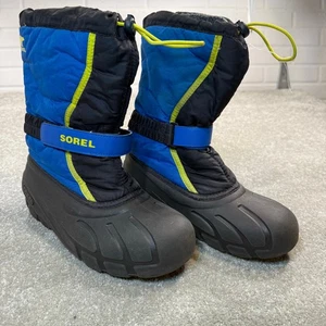 Sorel Youth Snow Flurry Winterstiefel wasserdicht windabweisend Jungen7 EU39 blau schwarz - Bild 1 von 15