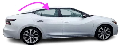 Se adapta a: Nissan Máxima 2016-2018 4 puertas lado pasajero puerta trasera derecha ventana vidrio Foto 1 de 4