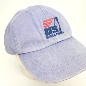 US Sailing Instructor Hat Cap Nautical Sailboat Boating Leather Strapback - Picture 1 of 9