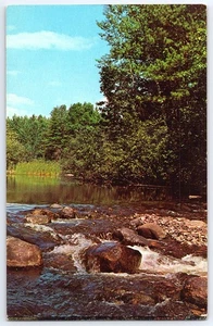 Crystal Clear Lake Rapids Escénica Vintage Postal Color Natural Prensa Dexter - Imagen 1 de 2