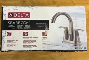 Delta Sparrow Champagne Bronce Centro Grifo de Baño 2 Manijas #25832LF-CZ - Imagen 1 de 5