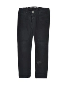 GUESS Womens Straight Jeans W32 L28 Black Cotton XD95 - Picture 1 of 4