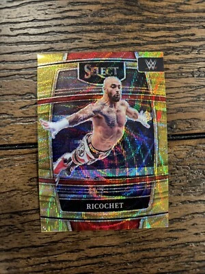 2022 Panini Select WWE Ricochet Gold Wave /10 #26 Concourse - Image 1 of 2