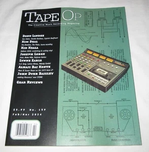Tape Op magazine February March 2024 Kim Deal Kid Koala Don Landee Joseph Lorge - Imagen 1 de 2