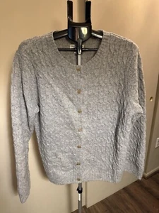 Norm Thompson Women’s X-Large 100% Wool Gray Sweater  - Picture 1 of 8