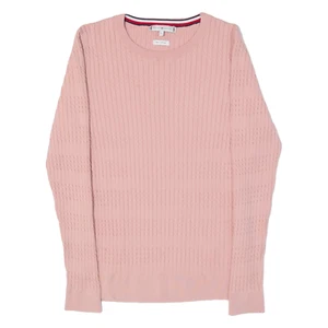 Tommy Hilfiger Maglione Bambina Rosa Maglia Cavo M - Foto 1 di 6