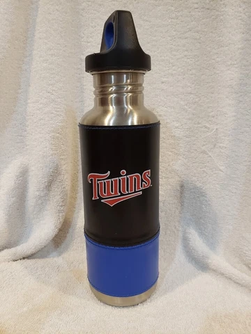 SWEET Minnesota Twins Aluminum 10 Inch, 25 Ounce Sweda Water Bottle, SUPER NICE! Cover
