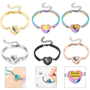 Heart Urn Locket for Cremation Ashes Perfume Keepsake Jewellery Memory Bracelet - Picture 1 of 13
