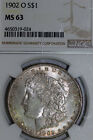 1902-O Morgan 90% Silver Dollar Toned NGC Graded MS 63 (4650319-024)
