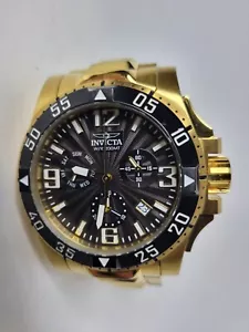 Invicta Excursion Gold Black Men's Watch 23903 49.5mm - Picture 1 of 6