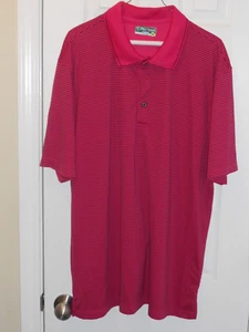 Pro Tour 2XL Cool Play Red With Black Stripe Short Sleeve Golf Polo - Picture 1 of 5