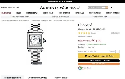 Chopard Damas Mujeres GIA Happy Sport Diamante Pulsera Joyería Reloj 278349-23 Foto 1 de 4