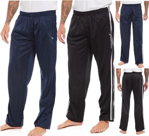 PANTALONES DE CHÁNDAL DEPORTIVOS PARA HOMBRE A RAYAS SEDOSOS PANTALONES PARA CORRER GIMNASIO - Imagen 1 de 14