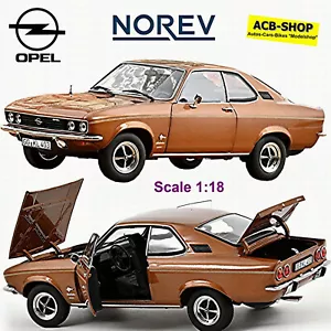 Opel Manta A Coupè 1970-75 Bronce Bronzo Metallico 1:18 Norev 183624 - Foto 1 di 4
