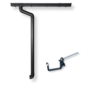 Dachrinnen Set RG 70 | bis 650cm mit Rinneneisen | Kastenrinne Anthrazit - Bild 1 von 26