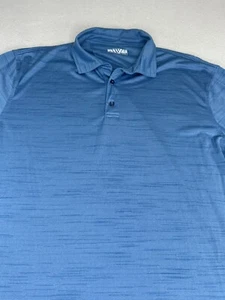 Levelwear Mens Polo Golf Modern Fit Short Sleeve Solid Blue Size XL - Picture 1 of 7