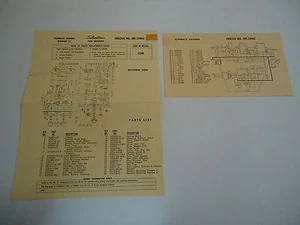 Grabadora de cinta Silvertone modelo 5246 piezas lista diagrama esquemático vintage - Imagen 1 de 2