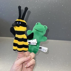 Kalika Finger puppet Russia Sweden Bundle Bumble Bee Frog Soft Toy Imagination - Picture 1 of 10