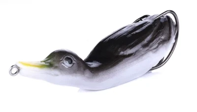 Duck Hunters Anatra Artificiale Pesca Black Bass Luccio Esca Artificiale Top Wat - Immagine 1 di 4