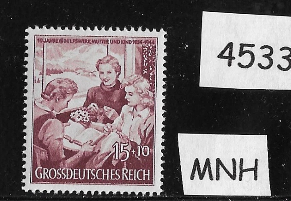 MNH stamp WWII Germany / Third Reich / 1944 Mothers Gathering / Mother's Day - Image 1 of 1