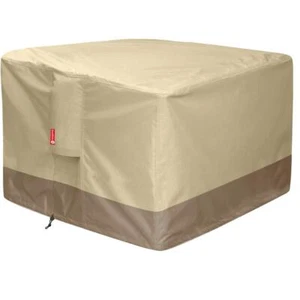 Gas Fire Pit Cover 600D Waterproof for 30-32 Inch Fire Pit/Table Beige - Picture 1 of 7