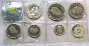 Greece 1965 Proof Set of 7 Coins,With Silver Coin - Picture 1 of 2