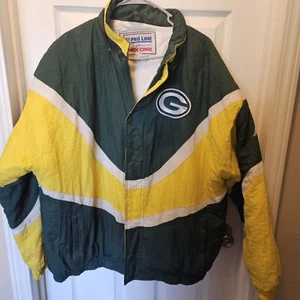 Green Bay Packers Vintage Pro Line Apex One Jacket Zip Snap Men's Size L Large - Picture 1 of 15