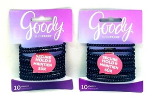 2 Pack Goody 10 Piece Secure Hold Hair Elastics   - Picture 1 of 2
