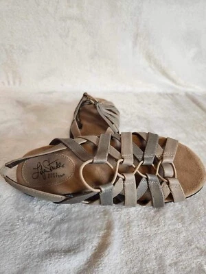 Life Stride Sandals Womens Size 7M Behave Open Toe Slingback Flats Brown Slip On - Image 1 of 4