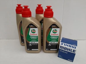 Filtro de aceite Castrol Power Ultimate 5W-40 / Mahle + sellado BMW R1150 R Roadster 01-06 - Imagen 1 de 1