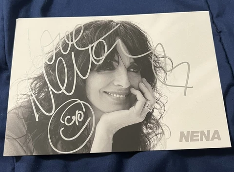 NENA Autograph Signed Photo Cover