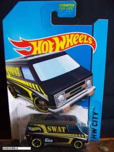 2014 HOT WHEELS #49 -1 SUPER VAN BLK MC5 💰😍💎AM CARD HW CITY - Picture 1 of 1