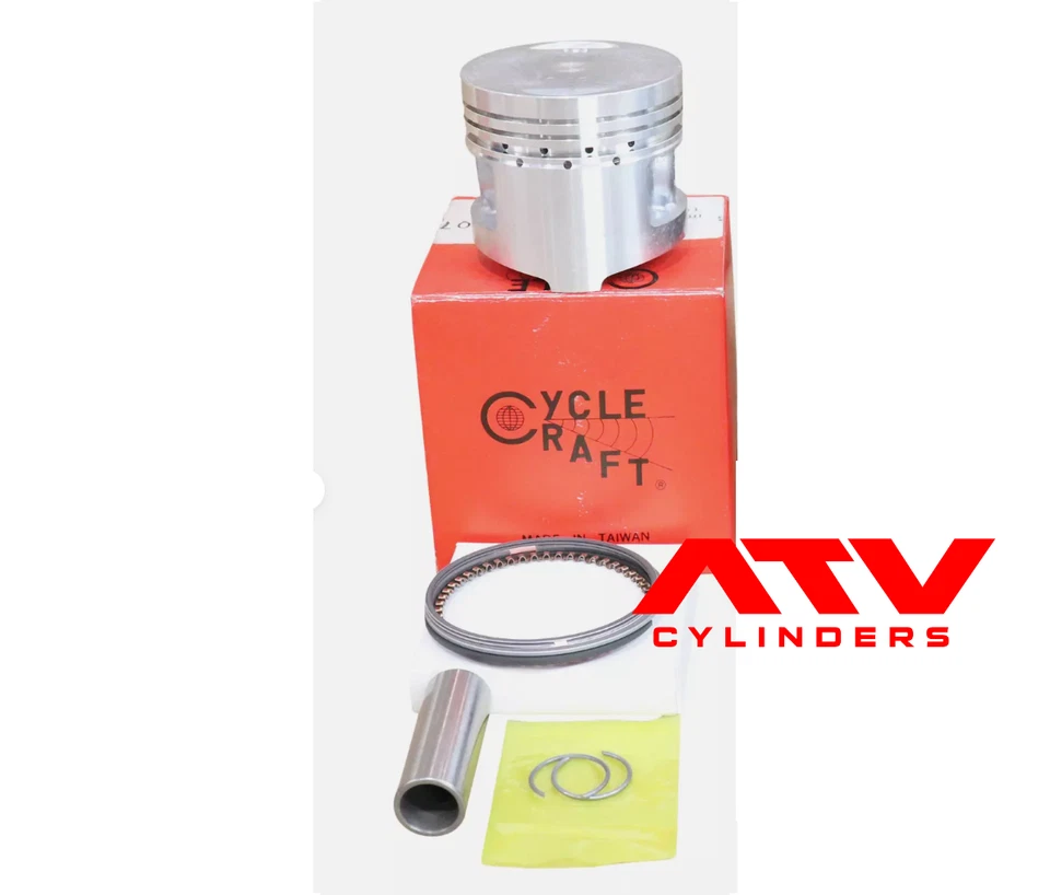 87-88 Honda TRX125 Cycle Craft Piston Rings wrist Pin Cir Top End .75mm Over Kit - Image 1 of 2