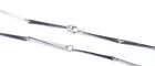 Vintage Necklace Sterling Silver Modernist Links Solid Heavy Links Lion Stamped 