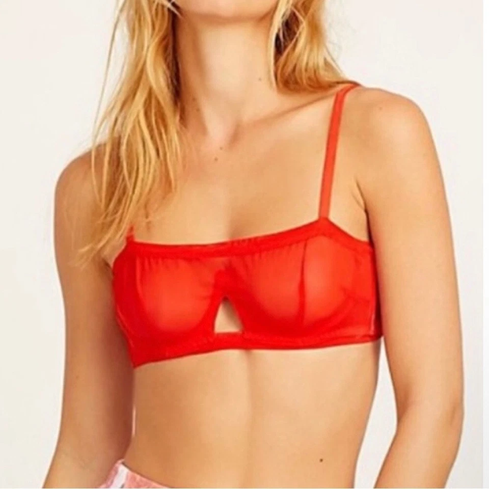 NWT We are HAH by Free People Wired Bra 30-38A 30A 32A 34A 36A 38A Blood Orange - Image 1 of 4