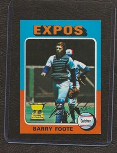 1975 Topps Mini Baseball Card #229 Barry Foote, Montreal Expos, NM-MT!